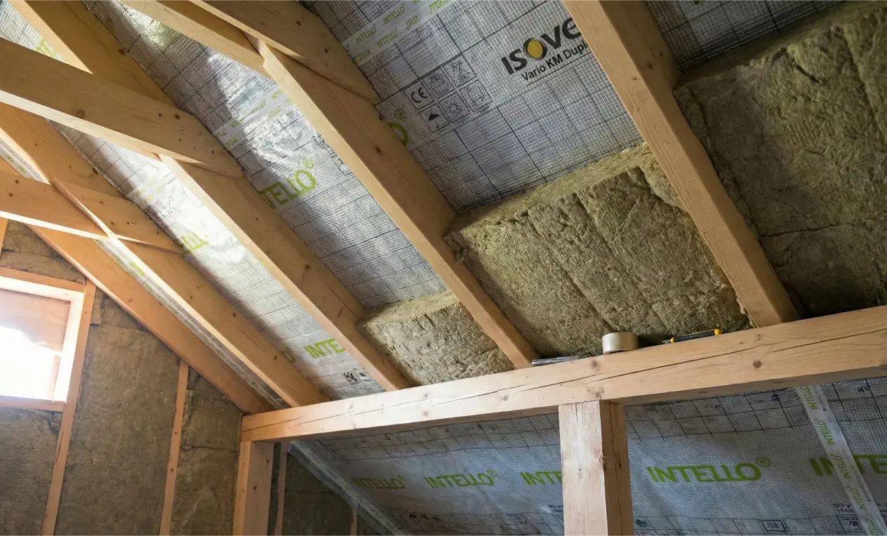 Postavljanje kamene vune za izolaciju potkrovlja