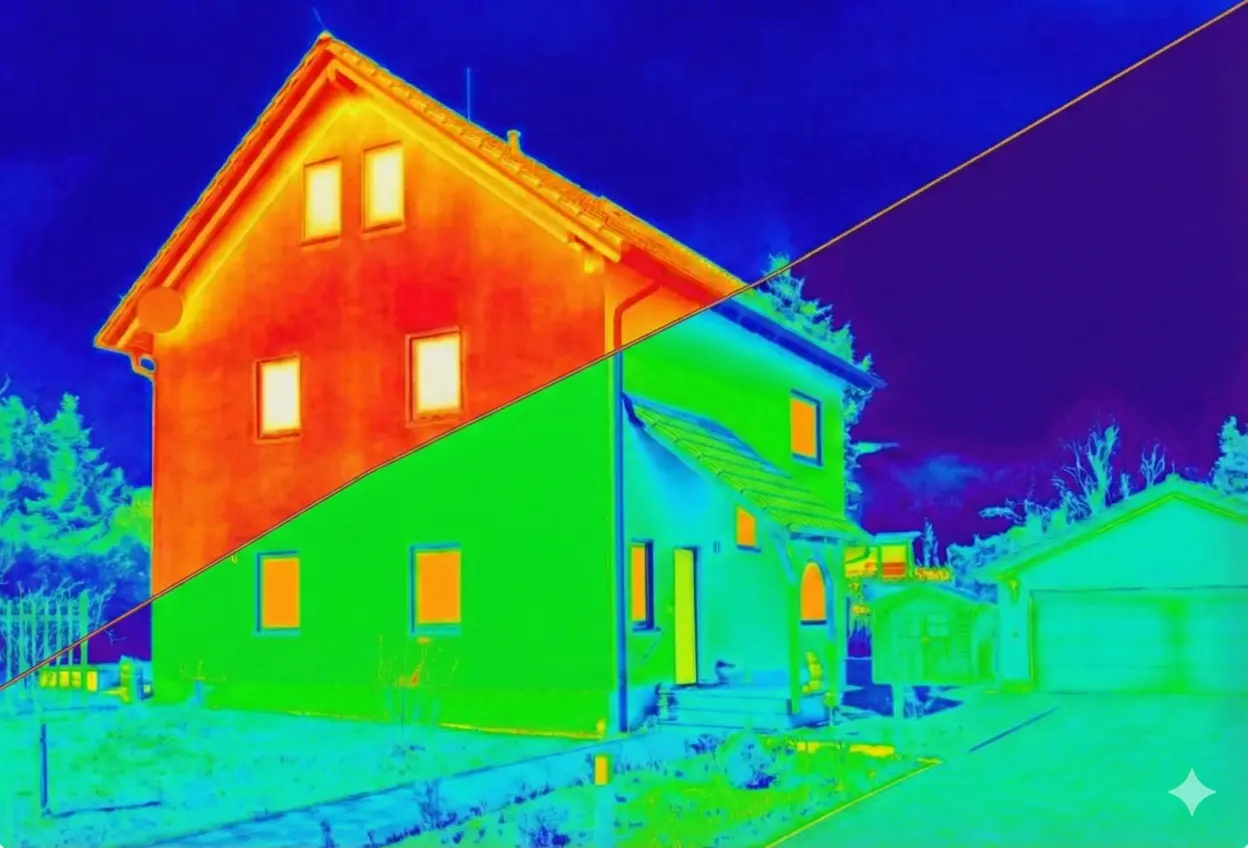 Bez fasade, velik gubitak topline